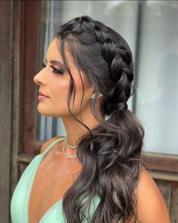 Penteado Semi Preso: 53 Ideias Incríveis Para Noivas, Madrinhas e ...